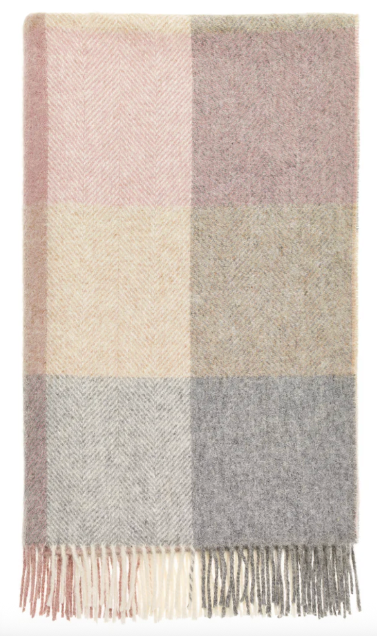 100% British Wool Throw Blanket