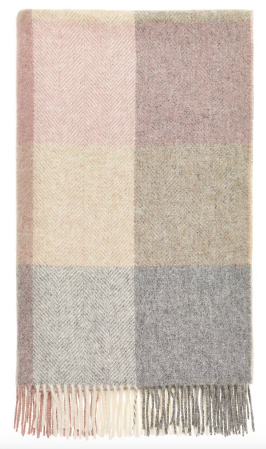 100% British Wool Throw Blanket