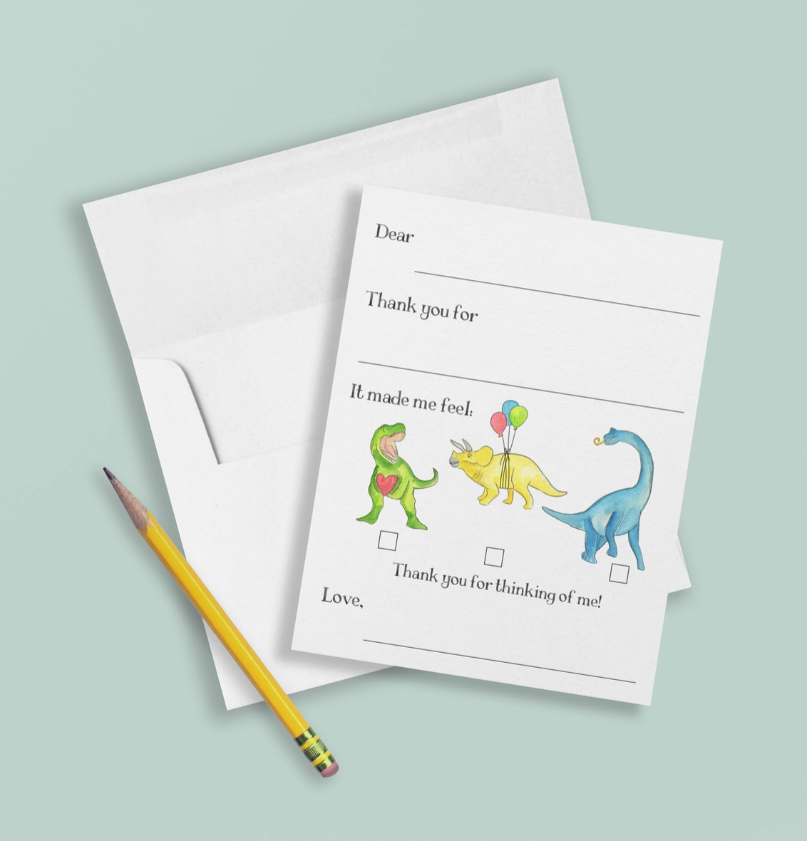 Kids Stationery Thank you Card Set