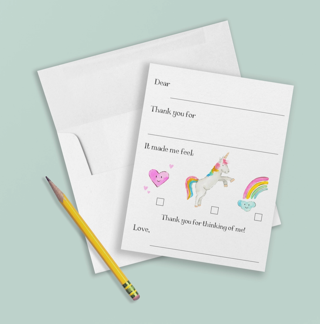 Kids Stationery Thank you Card Set