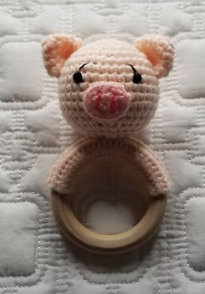 Hand Crochet Rattle Toy