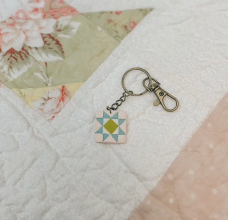 Quilted Style Keychains