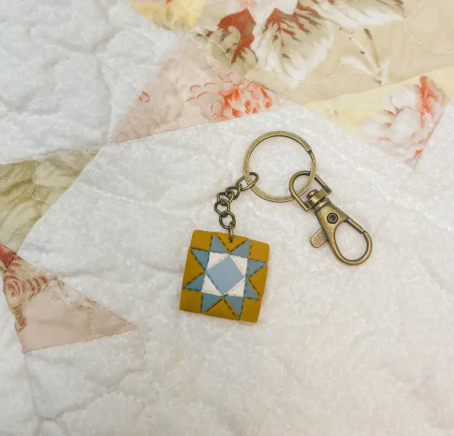 Quilted Style Keychains