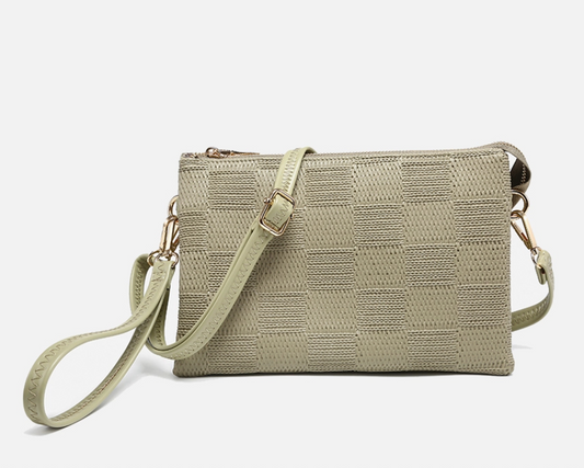 Large Checkered Crossbody