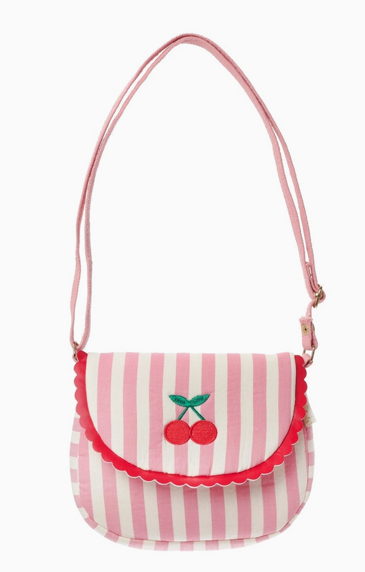 Cherry Kiss Stripe Bag