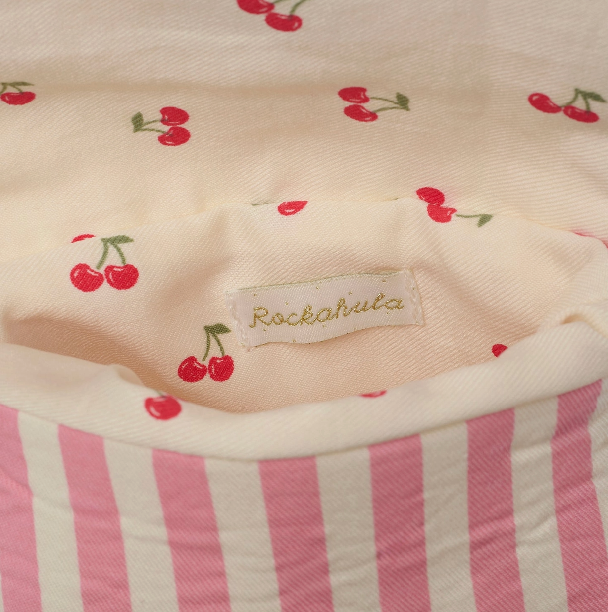 Cherry Kiss Stripe Bag