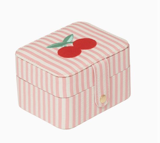 Striped Cherry Jewelry Box