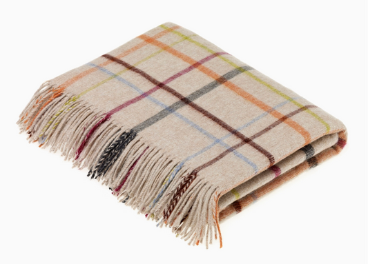 Contemporary Windowpane, Multi-Spot and Multi-Ribbon Range Blanket