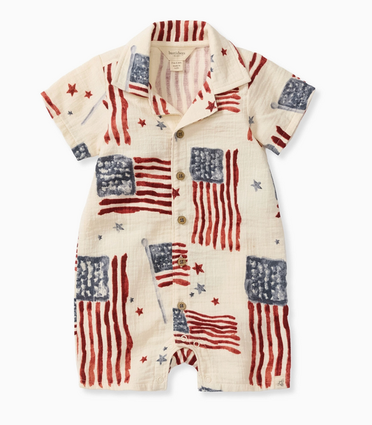 American Flag Romper