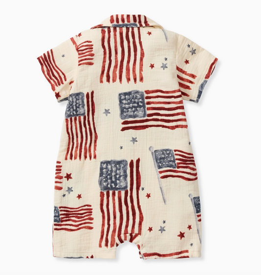 American Flag Romper