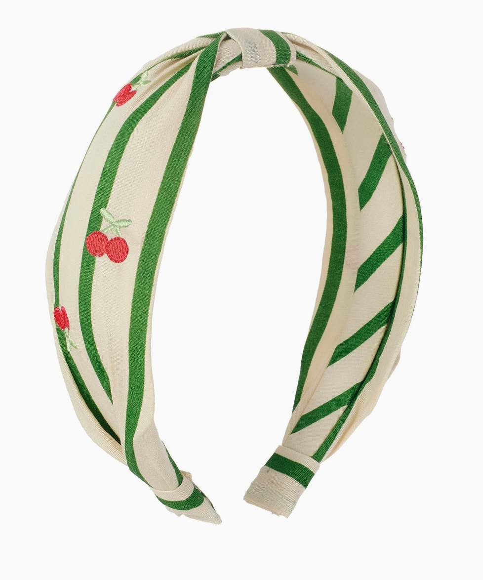 Cherry Kiss Stripy Headband