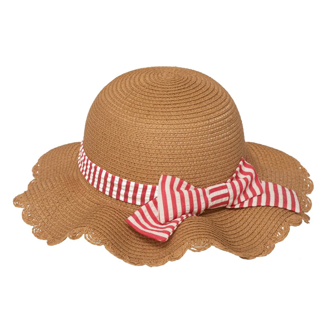 Scalloped Straw Sun Hat