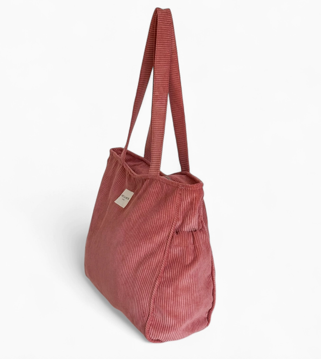 Coral Zippered Tote Bag