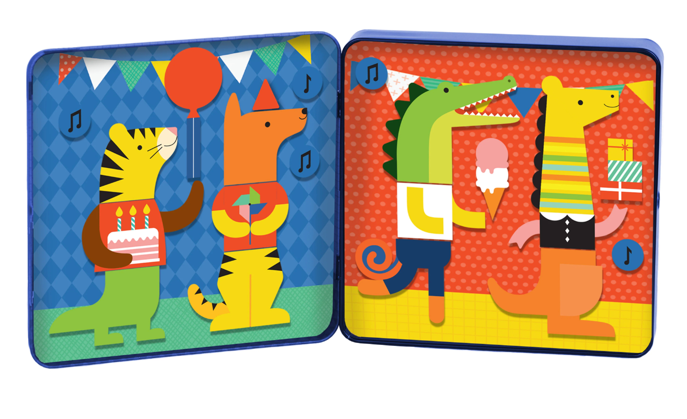 Party Animals On-the-Go Magnetic Play Set