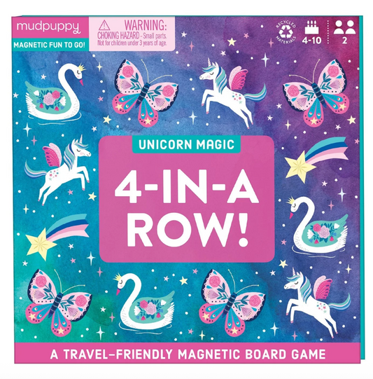 Unicorn Magic 4-in-a-Row Magnetic Game