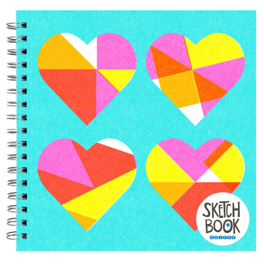 Quilted Hearts Sketch Book