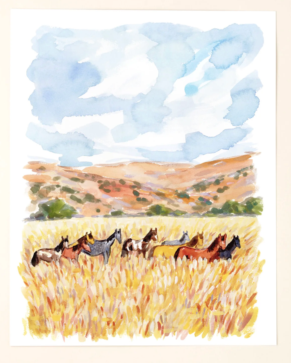 Horse Pasture Art Print