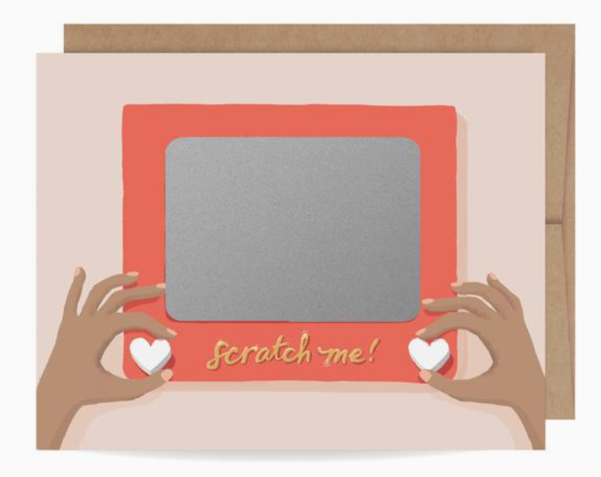 Scratch Me Blank Card