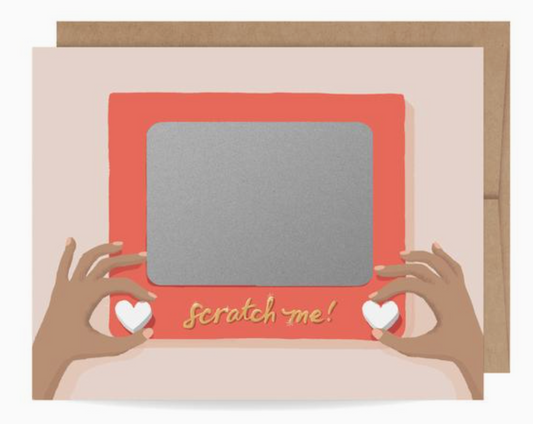 Scratch Me Blank Card