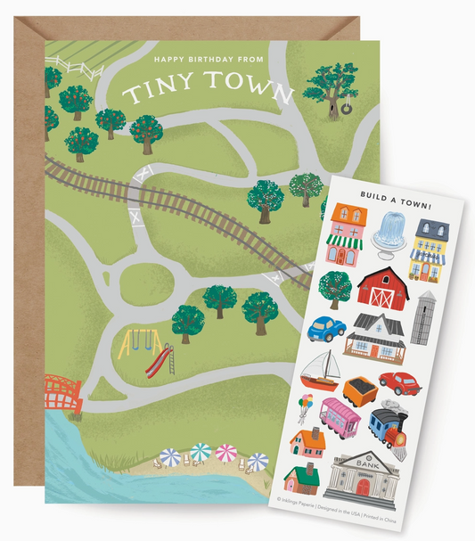 Sticker Sheet Tiny Town Card