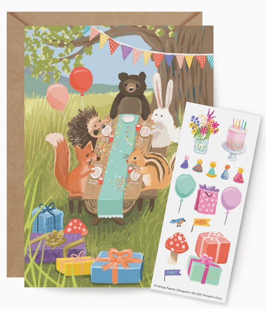 Sticker Sheet Party Card