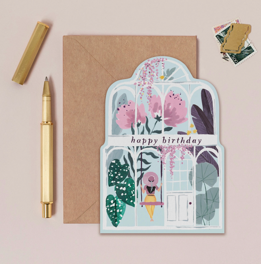 Garden Swing Bday Card