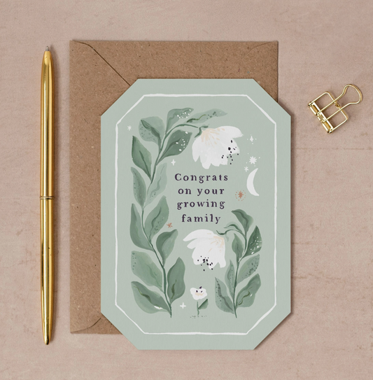 Congrats on Growing Family Card