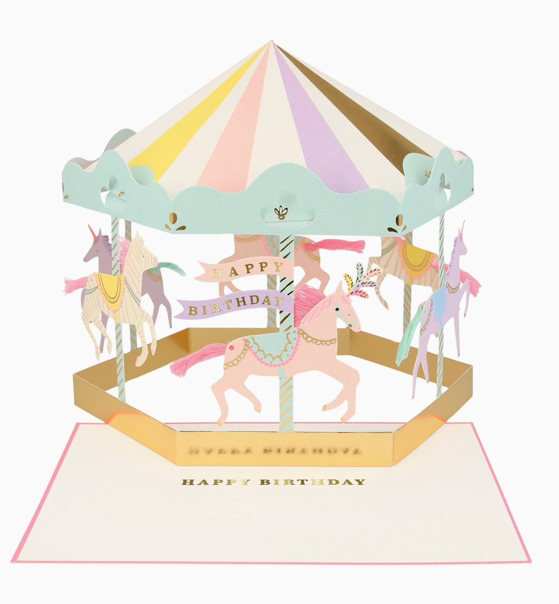 3D Carousel Bday Card