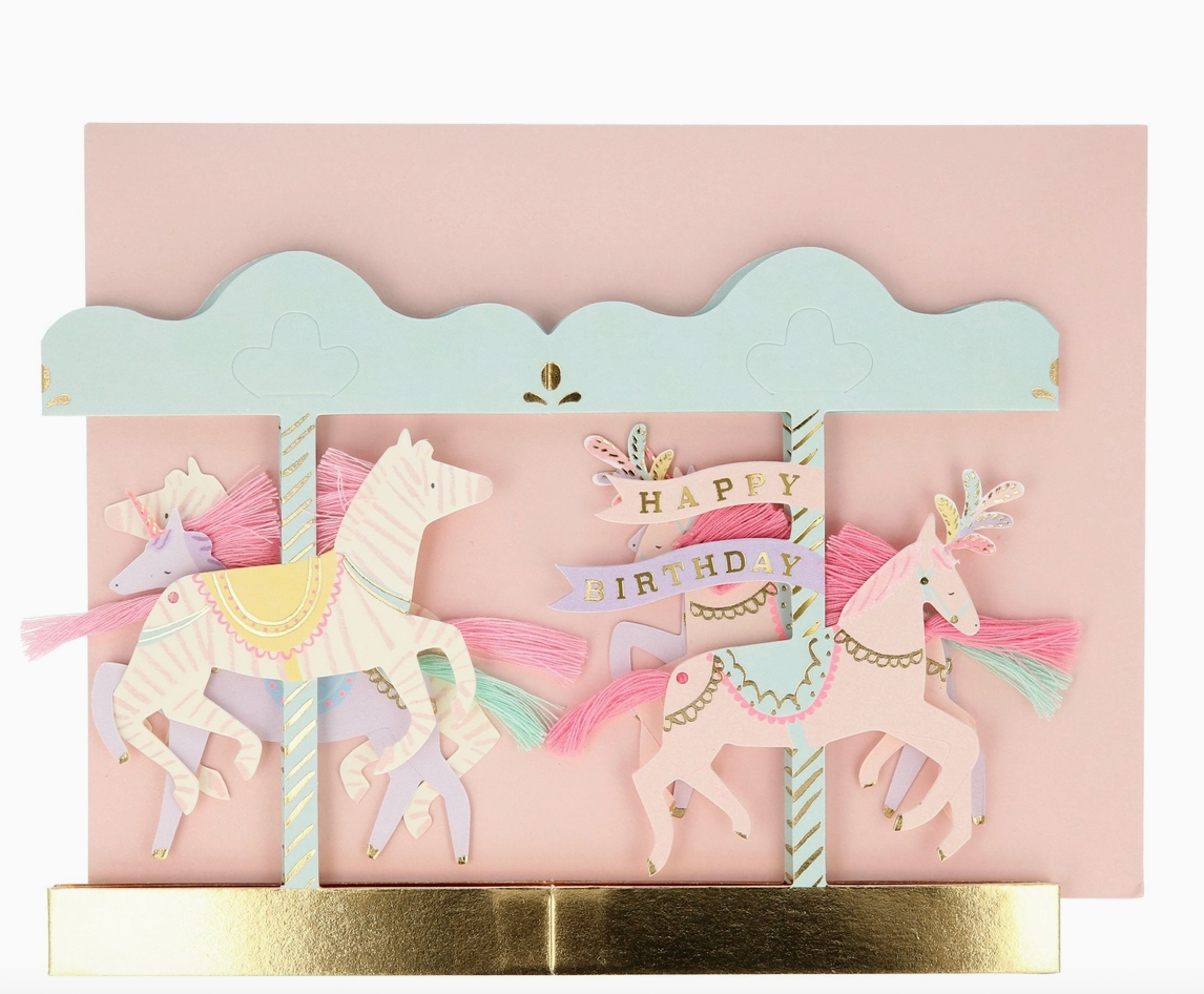 3D Carousel Bday Card