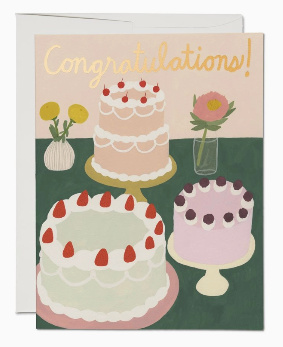 Congrats Cake Card