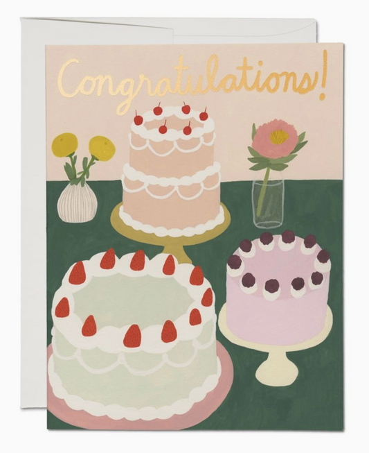 Congrats Cake Card