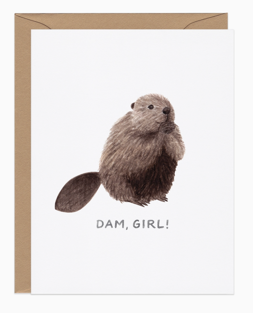 Dam Girl Card