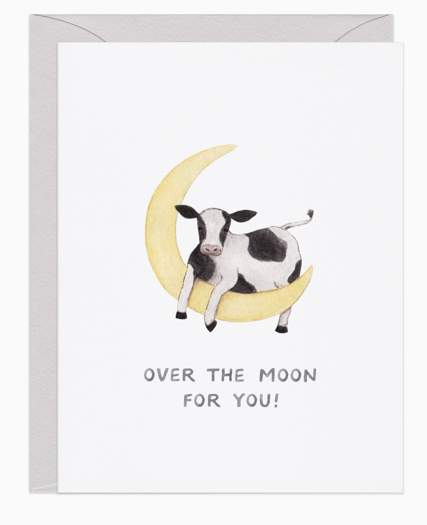 Over the Moon Card