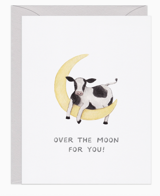 Over the Moon Card