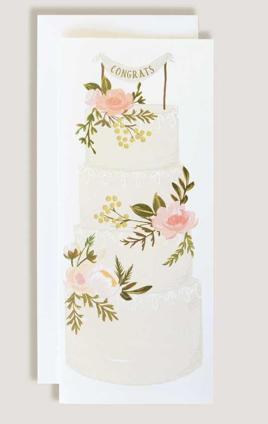 Wedding Congrats Cake Card