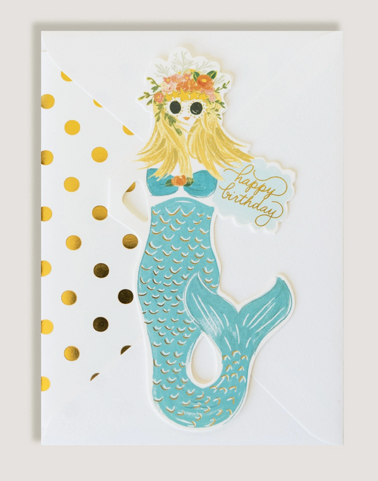 Mermaid Bday Card