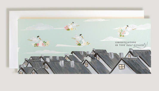 New Baby Arrival Long Card