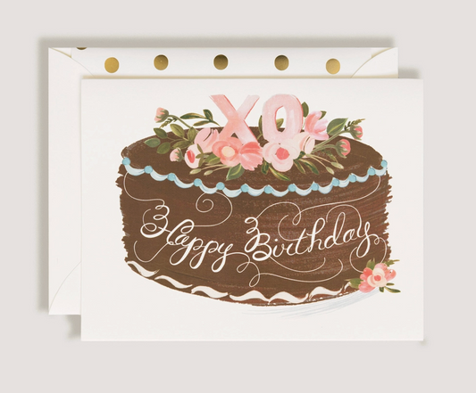 Chocolate Bday Cake Card