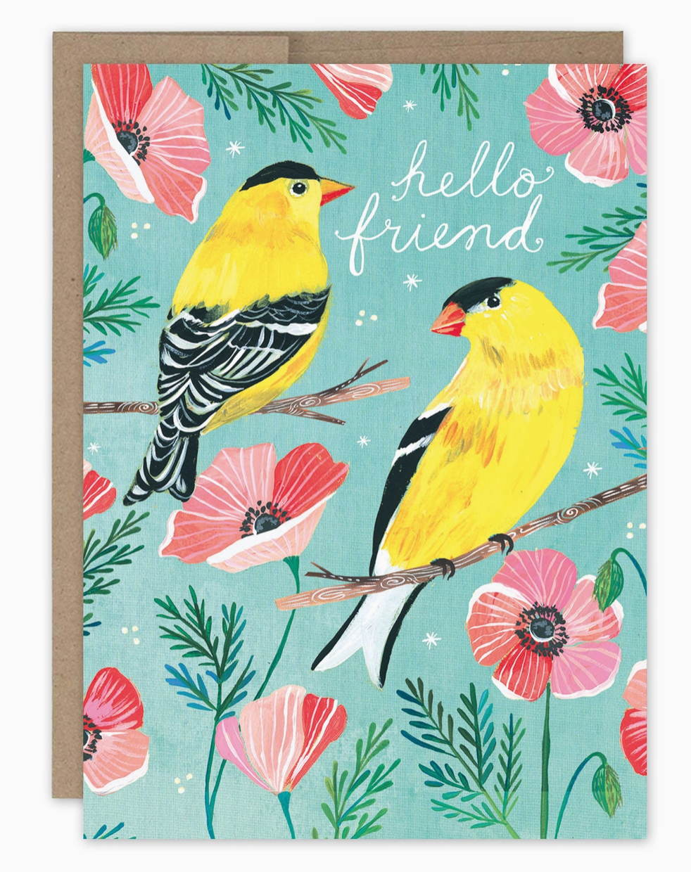 Hello Friend Bird Card