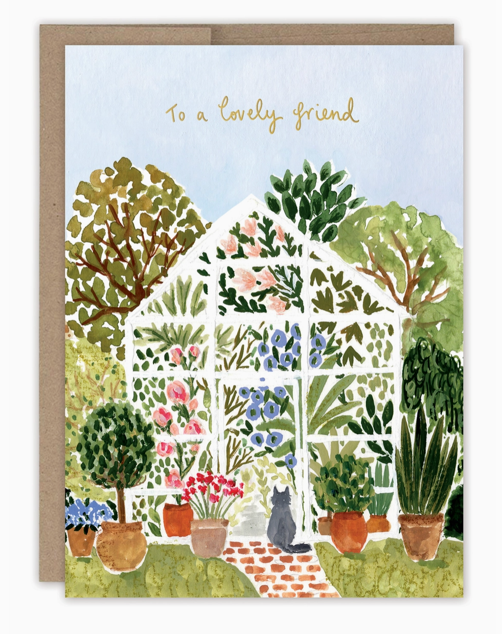 Flower House Card