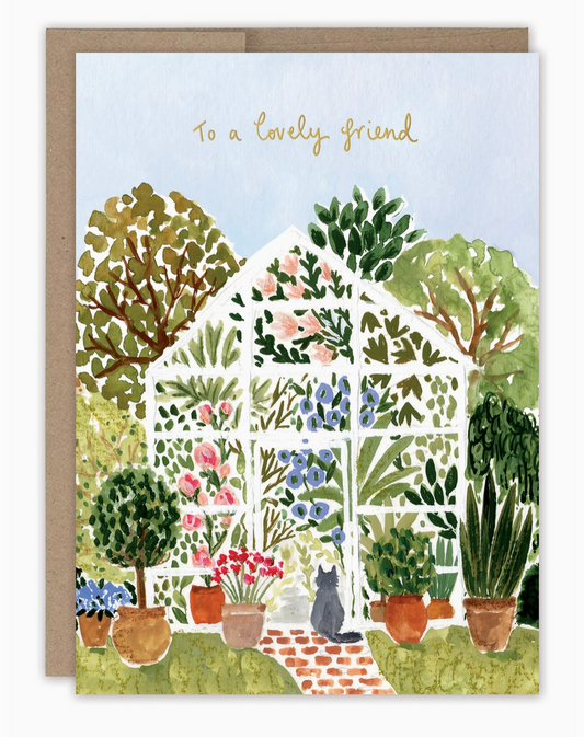 Flower House Card