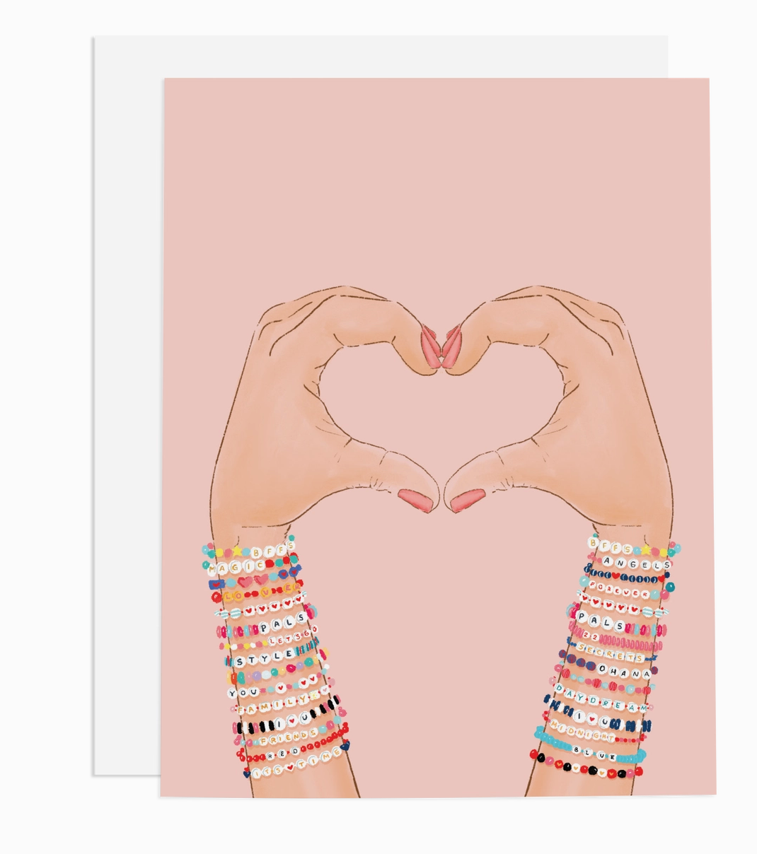Hand Heart Bff Card