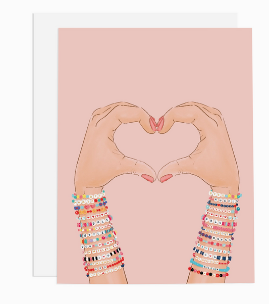 Hand Heart Bff Card