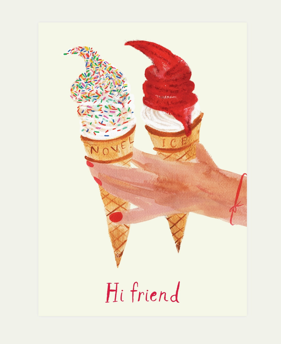 Ice-cream Friend Card