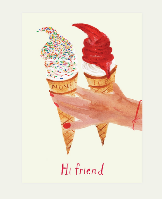 Ice-cream Friend Card