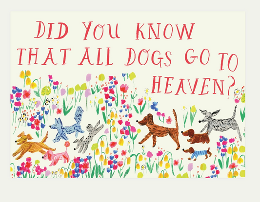 All Dogs go to Heaven Card