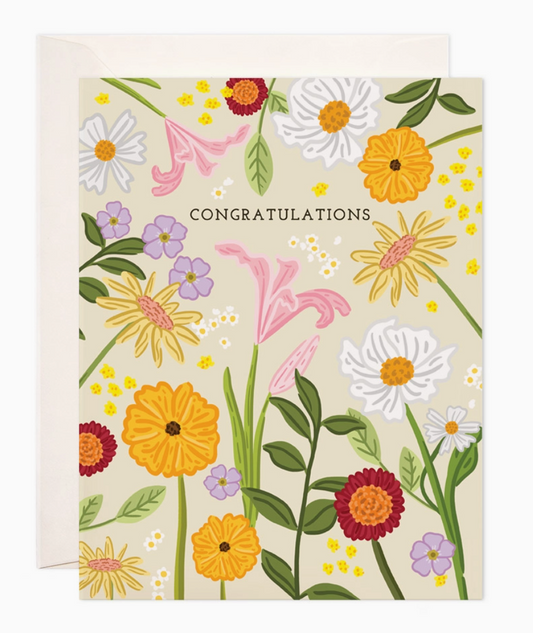 Congratulations WildFlower Card