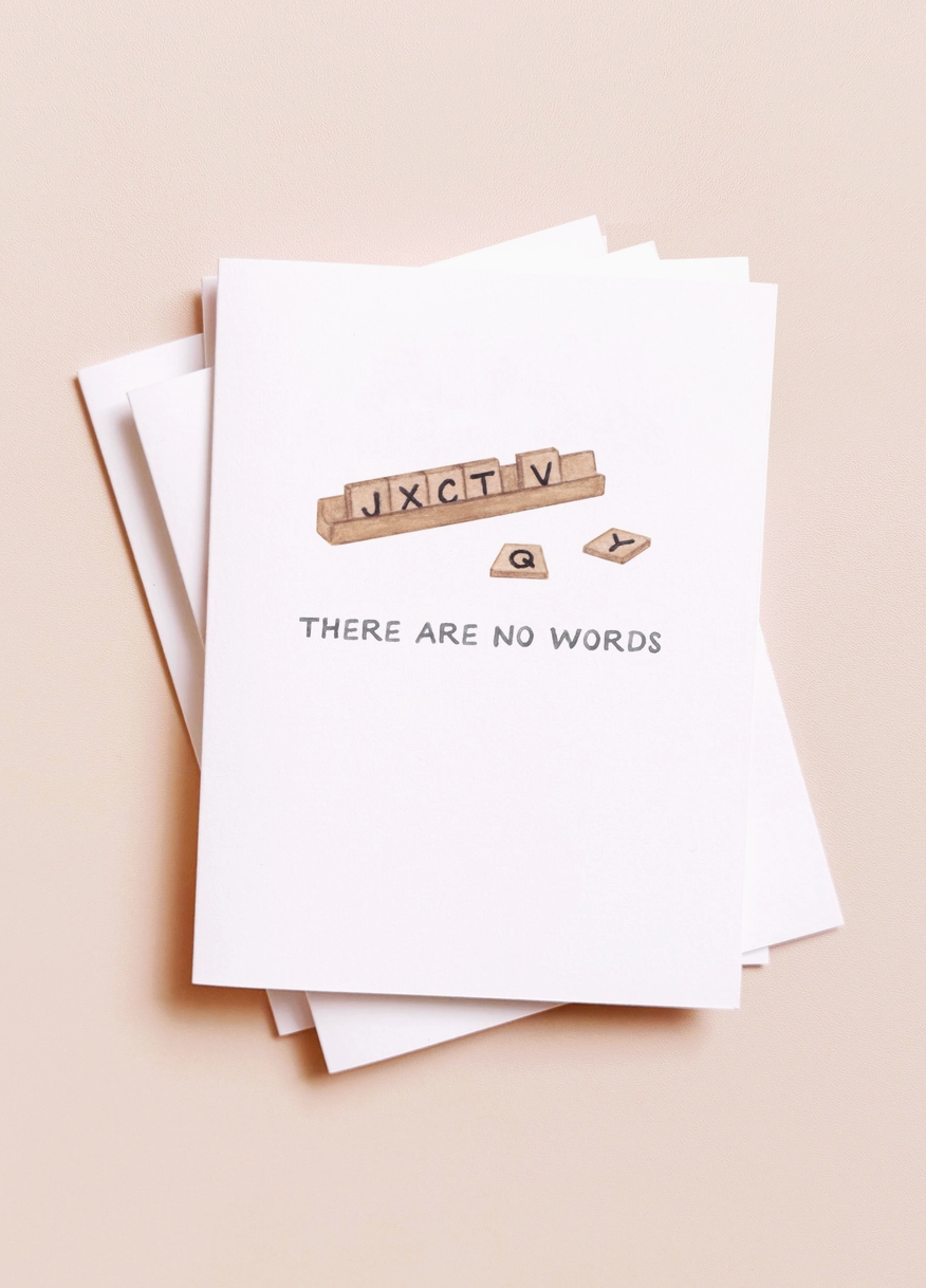 Scrabble Sympathy Card