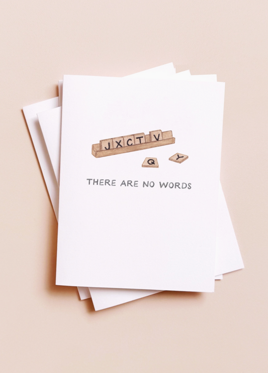 Scrabble Sympathy Card