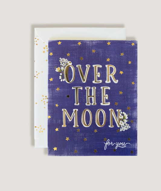 Over the Moon Card